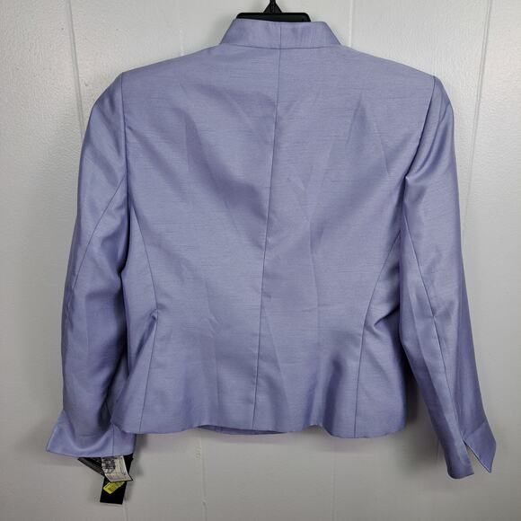 Le Suit Petite Women’s Skirt Suit Set 8P Lavender Blazer & Skirt NWT - Picture 6 of 16